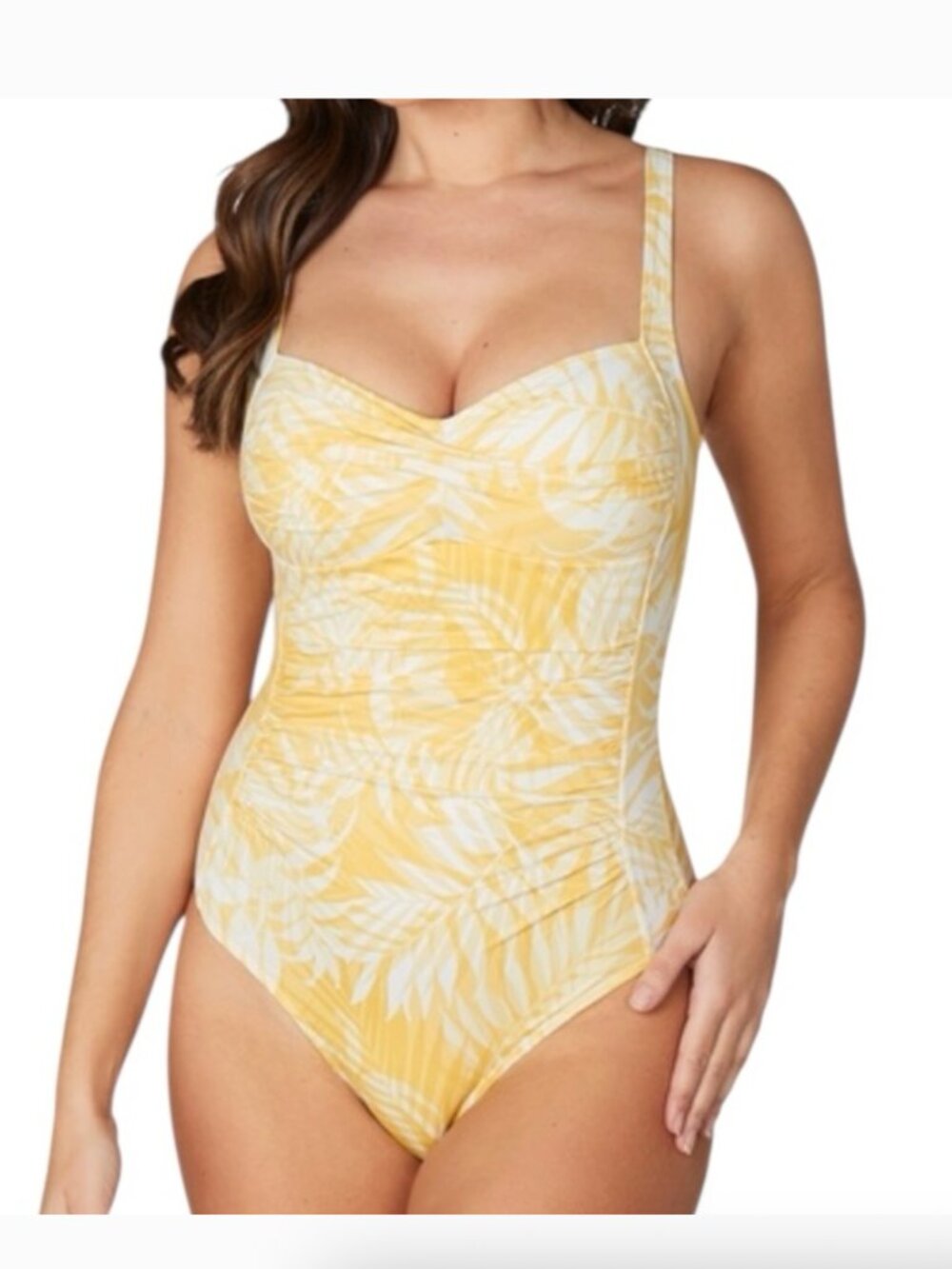 NIP TUCK SWIM women’s Joanne Twist Front Tummy Control One Piece Swimsuit US 4